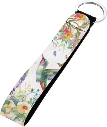 Vista 26 de INSTANTARTS Llavero automático Lanyard Hand Wrist Lanyard Correa de muñeca con anillo de metal