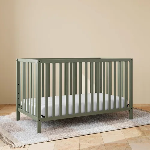 Vista 2 de Storkcraft Morningside - Cuna convertible 5 en 1, color verde oliva
