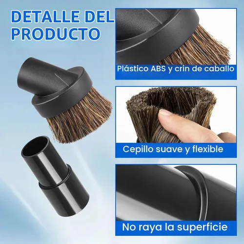 Vista 2 de Accesorios de cepillo de vacío, cepillo redondo de 1.25 pulgadas para accesorios de vacío de tiburón. Reemplazo para accesorios de aspiradora Shark