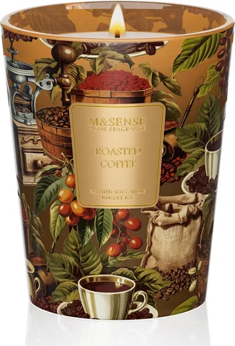 Vista 54 de M&SENSE - Vela de cera de soja natural aromática de 35 onzas, extragrande, 3 mechas, 150 horas, larga duración, combustión lenta, para decoración