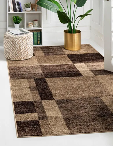 Vista 25 de Unique Loom - Alfombra de la colección Otoño Providence (rectangular de 2 x 3 pies 1 pulgada, azul grisáceo/marrón claro)