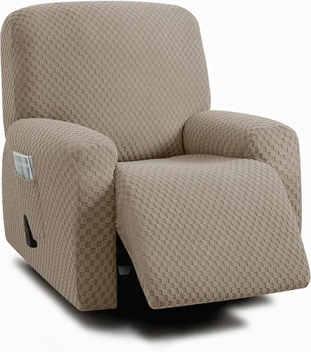 Vista 22 de ULTICOR Fundas de sofá reclinable de 8 piezas, fundas elásticas de jacquard para sofá reclinable de 3 cojines, fundas deslizables gruesas, suaves