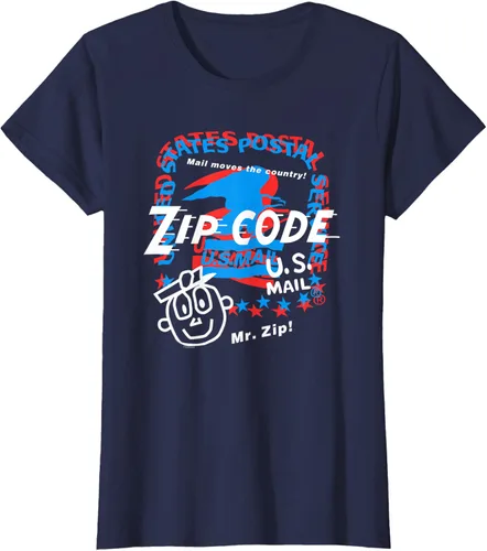 Vista 11 de USPS Camiseta con collage Mr. Zip, Negro, S