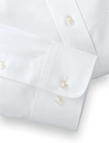 Vista 4 de Paul Fredrick Camisa de vestir de algodón de ajuste a medida para hombre