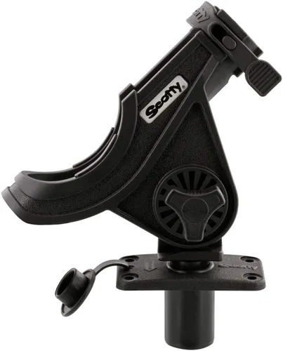 Vista 2 de Scotty Baitcaster/Spinning Rod Holder Negro con 244 Flush Deck Mount, Pequeño (0281-BK) accesorios de ciclismo-electrónica