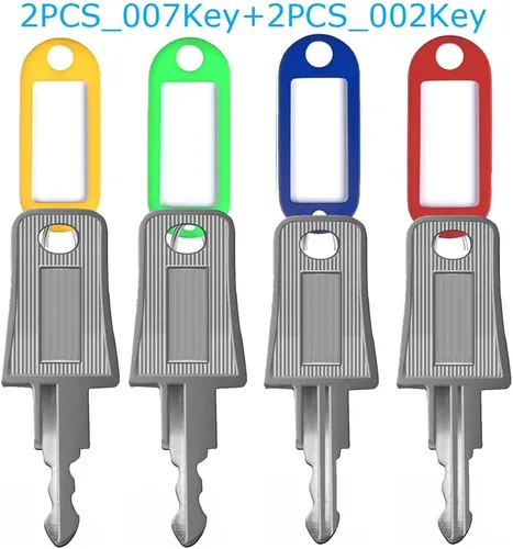 Vista 2 de 4PCS-(2PCS_002Key+2PCS_ 007Key) Llave de equipaje para bolsa Maleta de equipaje-002_2Pc+007_2Pc