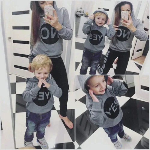 Vista 3 de ANBOO MommyMe - Sudadera con capucha a juego para padres e hijos