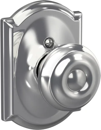 Vista 30 de SCHLAGE F10 GEO 716 Pomo de Puerta Georgiano, Cerradura de Paso para Pasillo y Armario, Bronce Envejecido (Paquete de 4)