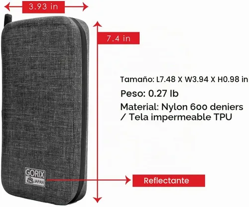 Vista 6 de GORIX Ciclo cartera bolsa bolsa impermeable teléfono móvil caso carretera MTB bicicleta (BKPW (edición global))