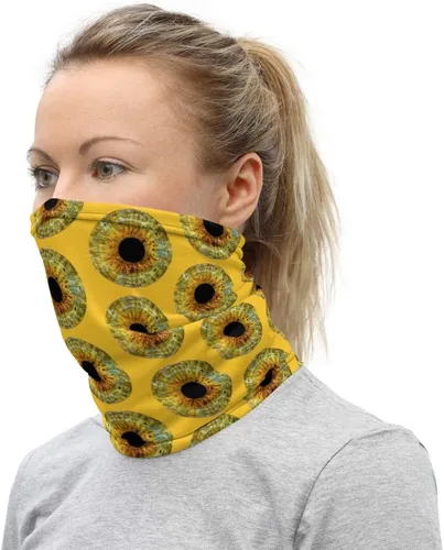 Vista 3 de Feliz de cumpleaños mama Feliz de cumpleaños papa Neck Gaiter Mascarilla facial
