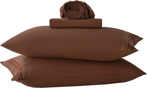 Vista 48 de Yibeizi - Juego de sábanas con estampado floral para cama de tamaño queen, sábanas de microfibra con patrón botánico boho, fundas para almohada