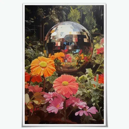 Vista 19 de WLZWD Arte de pared vintage de luna llena, impresión artística mística de bosque de medianoche, arte de academia oscura, póster estético, pintura