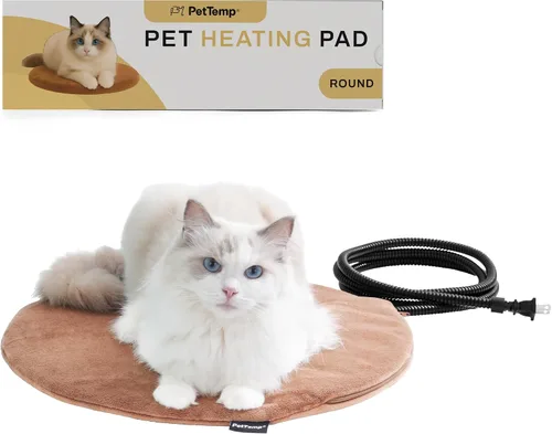Vista 15 de Almohadilla térmica para mascotas para gatos y perros, interior y exterior, impermeable, con calefacción, cama para perros, cable resistente a