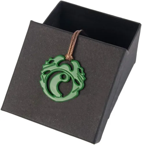 Vista 3 de Collar Lara Croft Verde Colgante Accesorios de lujo Accesorios Cosplay Props Xcoser