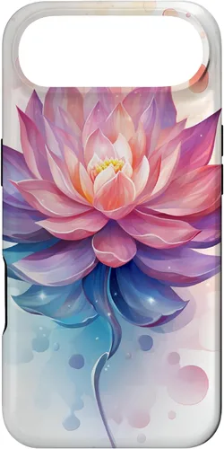 Vista 27 de Funda con ilustración de flor de loto para iPhone 17