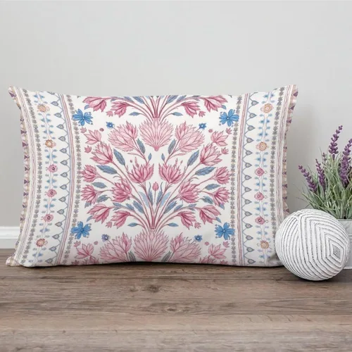 Vista 52 de ArogGeld Funda de cojín con flores verdes y blancas con flores grises y negras y hojas verdes en estilo chinoiserie, funda de almohada cuadrada