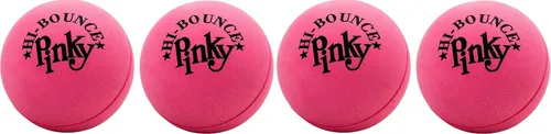 Vista 8 de JA-RU Hi-Bounce Pinky Ball (paquete de 2). Pelotas de goma para niños. Juguete pequeño rosa para aliviar el estrés. Recuerdos de fiesta deportiva