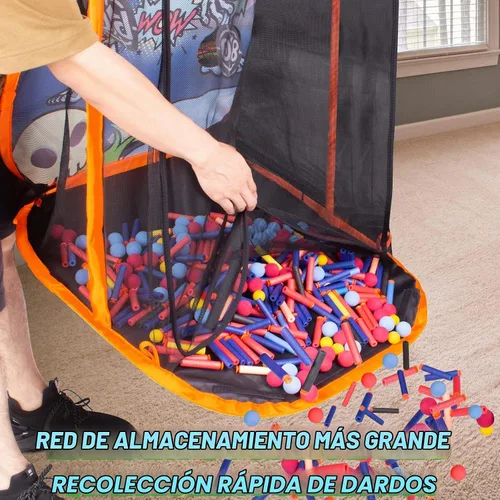 Vista 5 de Quanquer Pistola de espuma de juguete, objetivo de práctica de disparo, compatible con pistolas de juguete Nerf, juego de disparos de zombies