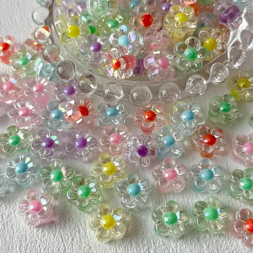 Vista 7 de 200 cuentas de oso acrílico transparente de oso de goma coloridas, lindo oso de cuentas para collares, pulseras, llaveros, joyería, manualidades