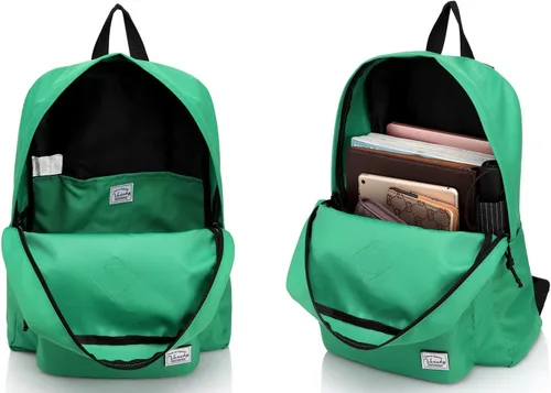 Vista 2 de VASCHY - Mochilas para uso diario de mujer, verde, Mediana