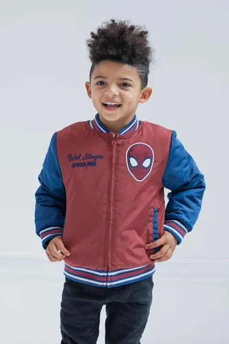 Vista 2 de Marvel Vengadores Spider-Man Varsity Bomber Chaqueta de niño a niño grande