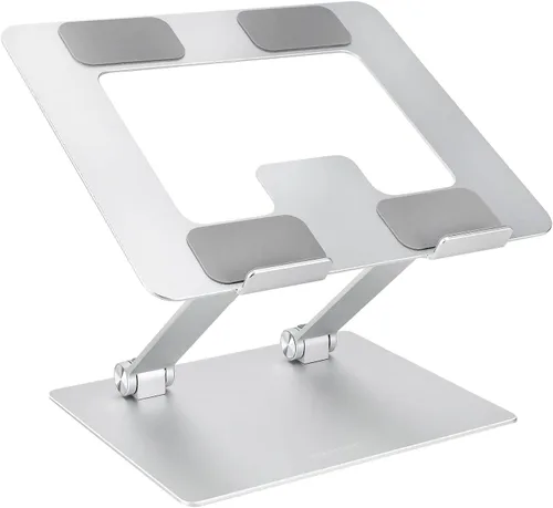 Vista 9 de Amazon Basics Soporte ergonómico resistente y portátil para laptop de escritorio, elevador ajustable, se adapta a todas las laptops y notebooks