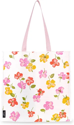 Vista 15 de Kate Spade New York Bolsa de compras reutilizable, bolsa de comestibles con correas para el hombro, bolsa plegable grande