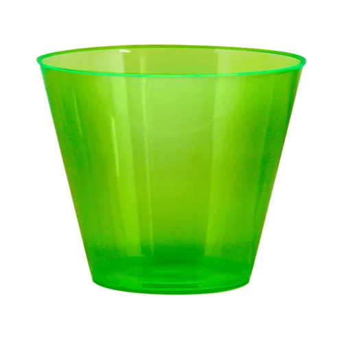 Vista 9 de Vasos de plástico para fiestas de Party Essentials, 9 onzas de capacidad, con brillo, Variado neón, 500