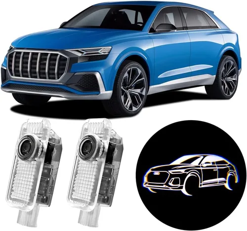 Vista 9 de 2 luces de logotipo HD para puerta de automóvil, proyector LED, luz de sombra de puerta, luz de bienvenida, emblema láser, logotipo, luces de charco