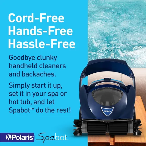 Vista 3 de Polaris Spabot - Limpiador de spa automático manos libres, diseñado para spas en el suelo y jacuzzis sobre el suelo