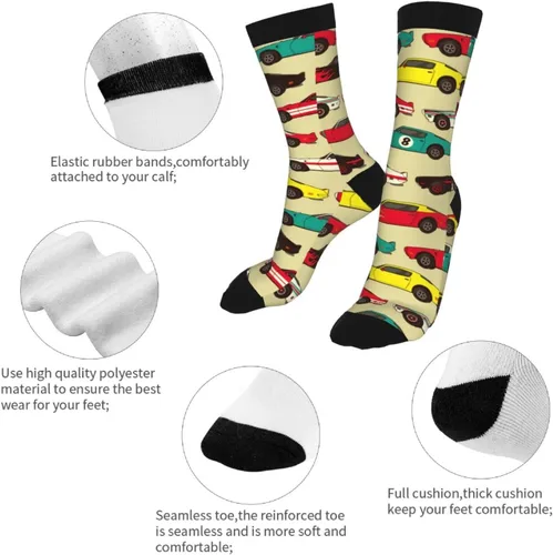 Vista 7 de Gianlaima Calcetines divertidos de moda cómodos para hombres y mujeres