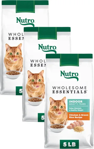 Vista 14 de Nutro Wholesome Essentials - Alimento seco para gatos adultos, pollo y arroz, 5 libras Real chicken #1 ingredient, natural prebiotic fiber for