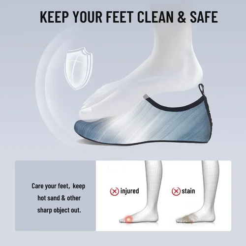 Vista 5 de Zapatos de agua, zapatos descalzos para hombre y mujer, para playa, piscina, secado rápido, para deportes acuáticos, yoga