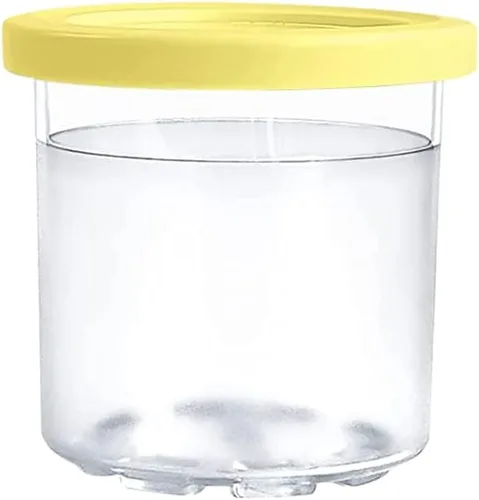 Vista 3 de Paquete de 4 pintas de helado de repuesto con tapa, compatible con la máquina de helados Ninja Creami: NC301, NC300, NC299AMZ Series