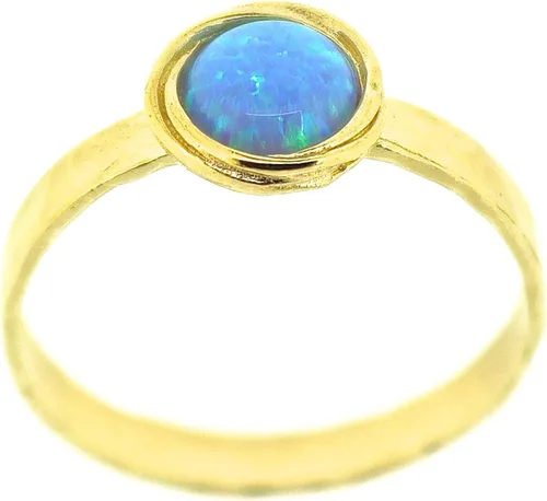 Vista 41 de Anillo de oro de piedras preciosas, anillo de piedra chapada en oro de 14 quilates, anillo de piedra apilable, anillo de oro de piedra pequeña