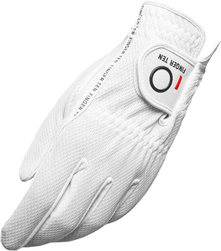 Vista 9 de FINGER TEN - Guantes de golf para hombre, agarre para lluvia, mano izquierda para diestros, 1 unidad, ajuste duradero para clima cálido, húmedo