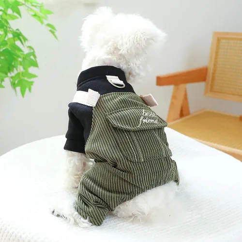 Vista 6 de Generic Ropa de verano para mascotas, camisas elegantes a cuadros para perros pequeños, lindos cachorros, overol clásico con pechera para chihuahua