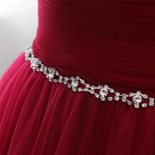 Vista 4 de BellaBridal - Vestido de fiesta formal de tul largo con hombros descubiertos, vestido de quinceañera, vestido de fiesta 020