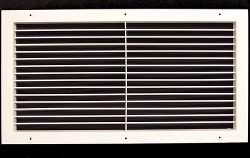 Vista 9 de Rejilla de aire de retorno / suministro ajustable de aluminio, rejilla de aire HVAC de control total, dirección de flujo de aire horizontal