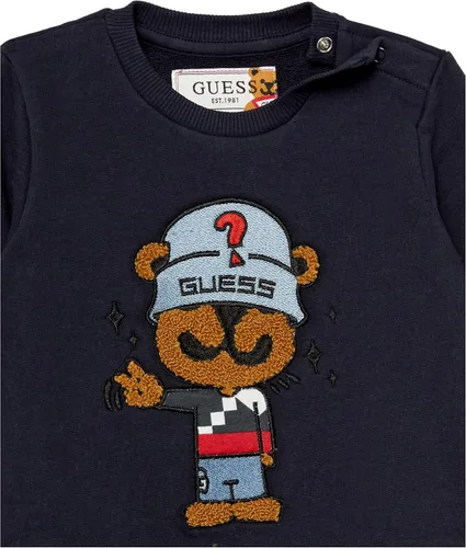Vista 2 de GUESS baby-boys - Conjunto de 2 piezas con diseño de oso bordado