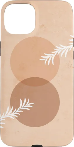 Vista 9 de iPhone 16 Moon Phases Plant Boho Beige Terracotta Bohemian Aesthetic Case