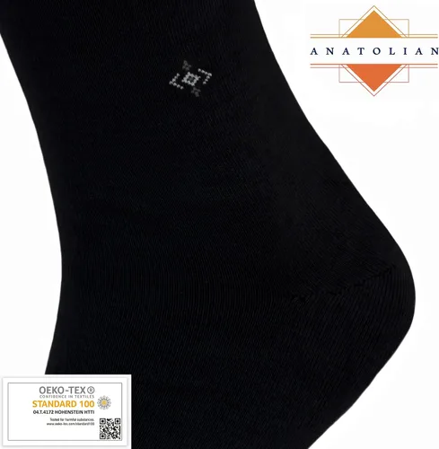 Vista 2 de anatolian Calcetines de vestir naturales, cómodos, suaves, elegantes, fabricados en Turquía para hombres y mujeres, vestido o calzado casual