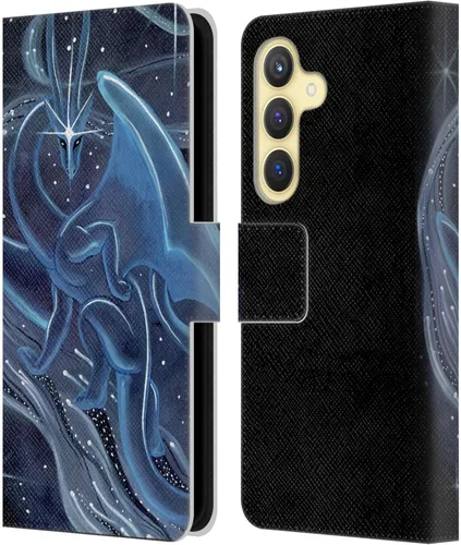 Vista 201 de Head Case Designs Officially Licensed Carla Morrow Galactic Entrancement Dragons Leather Wallet Case Compatible with Samsung Galaxy A07 4G