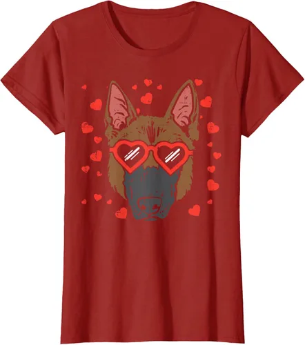 Vista 51 de Camiseta de regalo para perro con cara de pastor alemán, Negro, S