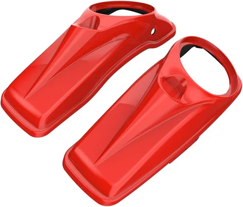 Vista 89 de Tapas para bocinas de motocicleta aptas para 2014+ Harley Touring Hard Saddle Bags - Whisky ámbar, 8 pulgadas Amber Whiskey