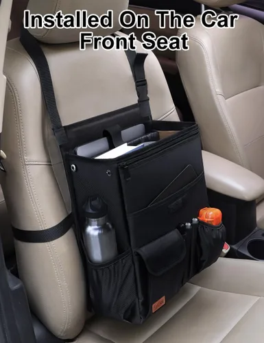 Vista 7 de Smof Organizador de automóvil para asiento delantero, organizador de almacenamiento de asiento de automóvil colgante para oficina, niños, camión