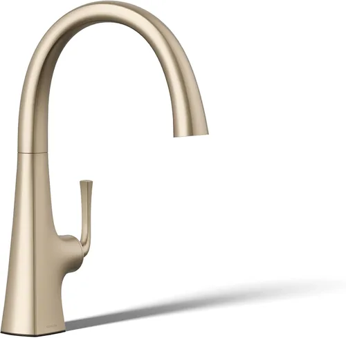 Vista 14 de Kohler 22065-BL Graze Bar grifo del fregadero con caño oscilante