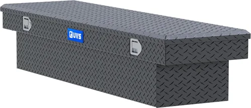 Vista 6 de UWS TBS-72-MB Caja de herramientas de aluminio negro mate para camiones de 72 pulgadas