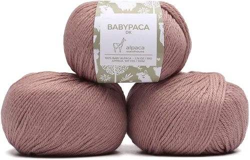 Vista 13 de Juego de 6 madejas de 100% lana de alpaca bebé (10.58 oz) de peso DK, fabricadas en Perú, celestial suave y perfecto para tejer y hacer ganchillo