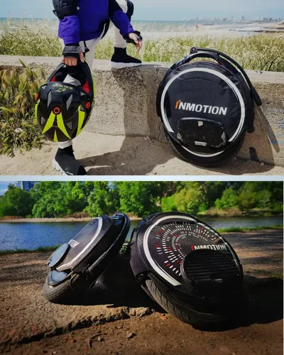 Vista 8 de INMOTION Cubierta protectora de monociclo eléctrico, funda anticolisión anticaídas para V5/V5F una rueda Hoverboard